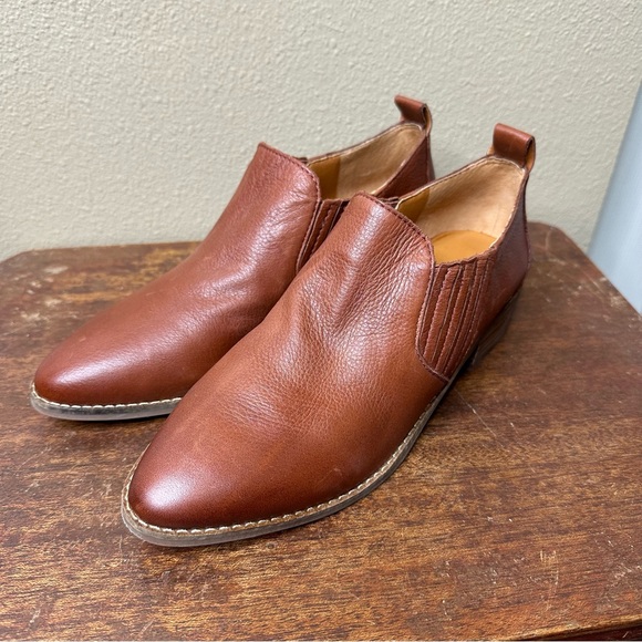 Lucky Brand Shoes - Lucky Brand Chestnut Leather Booties